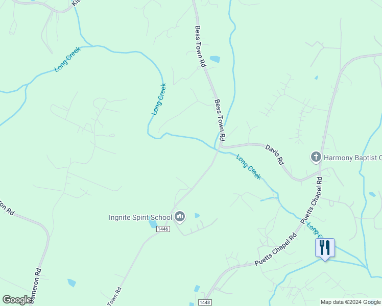 map of restaurants, bars, coffee shops, grocery stores, and more near in Bessemer City