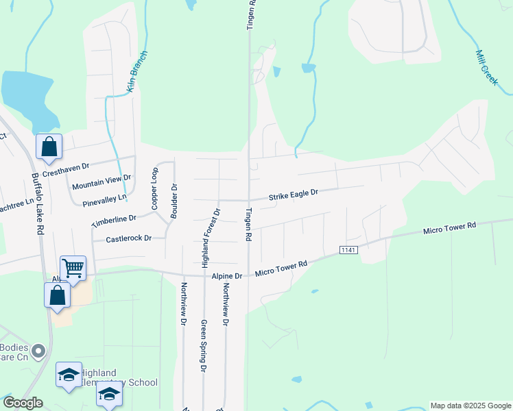 map of restaurants, bars, coffee shops, grocery stores, and more near 102 Claymore Court in Broadway
