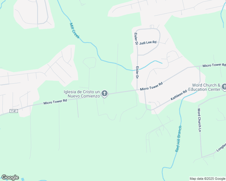 map of restaurants, bars, coffee shops, grocery stores, and more near 1002 Micro Tower Road in Lillington