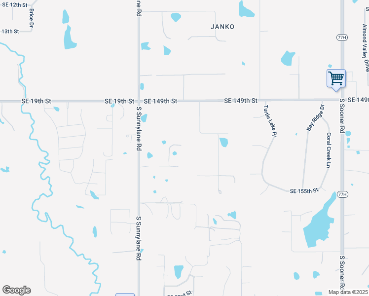 map of restaurants, bars, coffee shops, grocery stores, and more near 15424 Bovee Road in Oklahoma City