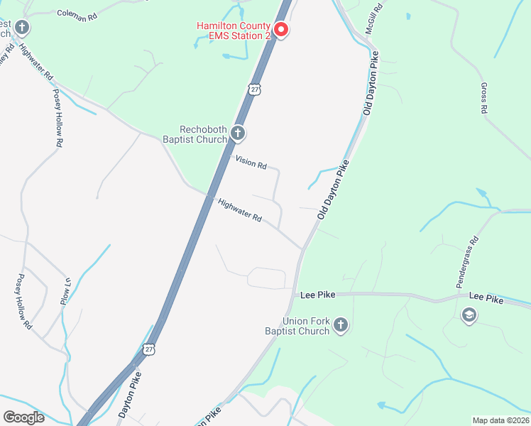 map of restaurants, bars, coffee shops, grocery stores, and more near 197 Highwater Road in Soddy-Daisy