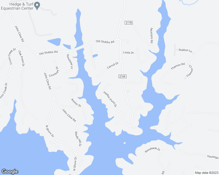 map of restaurants, bars, coffee shops, grocery stores, and more near 115 Harbor Point Drive in Cherryville