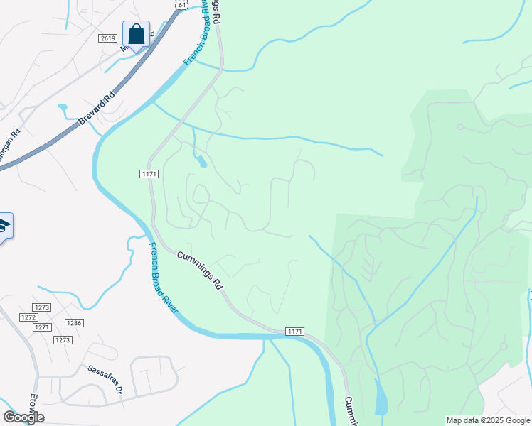 map of restaurants, bars, coffee shops, grocery stores, and more near 309 Mountain Valley Drive in Hendersonville