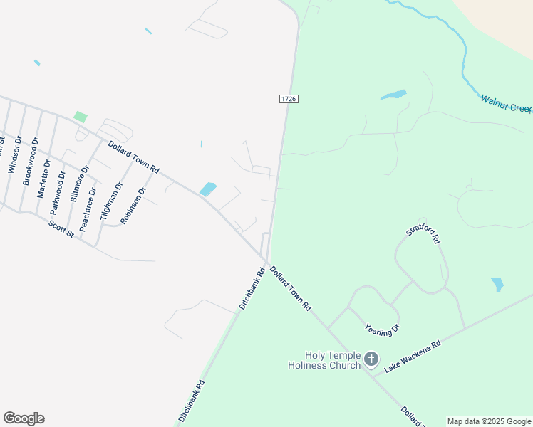 map of restaurants, bars, coffee shops, grocery stores, and more near 814 Ditchbank Road in Goldsboro