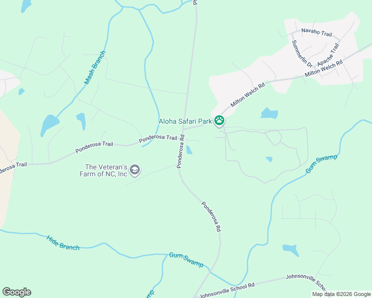 map of restaurants, bars, coffee shops, grocery stores, and more near 2646 Ponderosa Road in Cameron