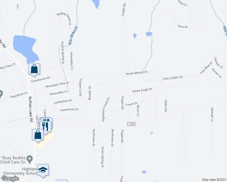 map of restaurants, bars, coffee shops, grocery stores, and more near 56 Lansing Court East in Sanford