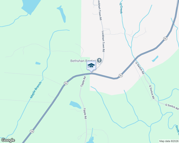 map of restaurants, bars, coffee shops, grocery stores, and more near 4894 Sr 56 Road in Tracy City