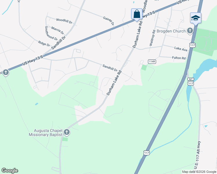 map of restaurants, bars, coffee shops, grocery stores, and more near 371 Durham Lake Road in Dudley