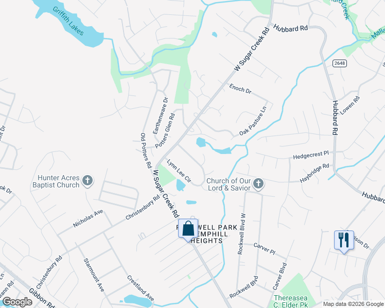 map of restaurants, bars, coffee shops, grocery stores, and more near in Charlotte