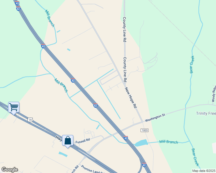 map of restaurants, bars, coffee shops, grocery stores, and more near 6264 Roberts Drive in La Grange
