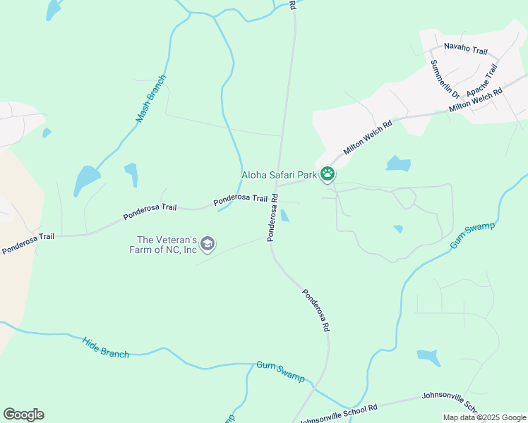 map of restaurants, bars, coffee shops, grocery stores, and more near 2615 Ponderosa Road in Cameron