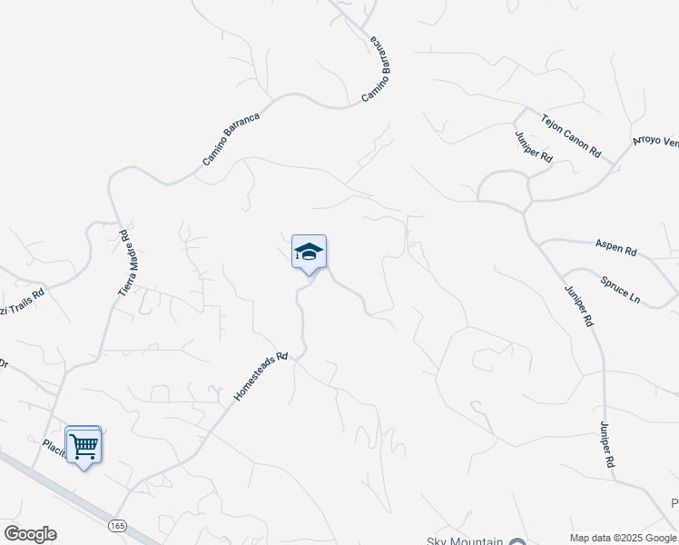 map of restaurants, bars, coffee shops, grocery stores, and more near 9999 Calle del Norte in Placitas