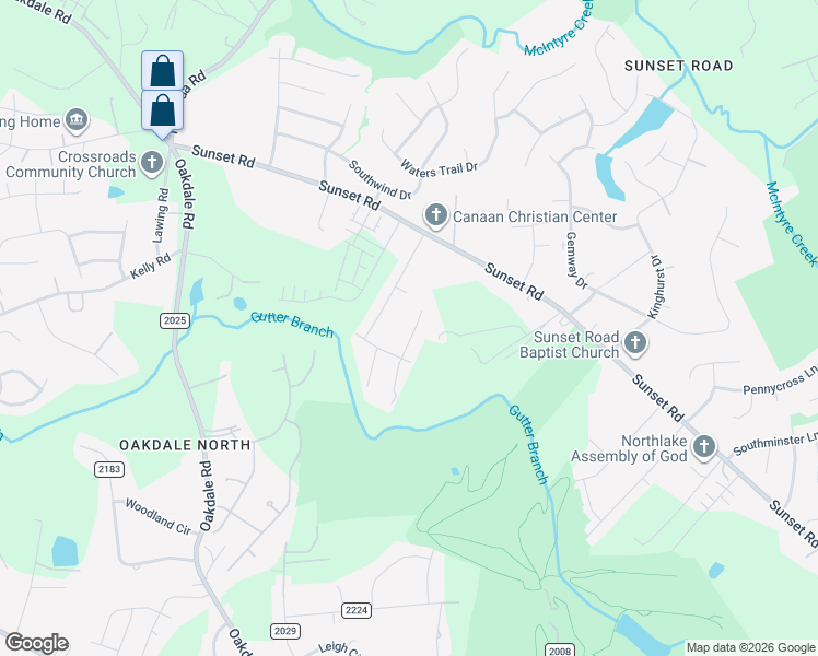 map of restaurants, bars, coffee shops, grocery stores, and more near 6118 Sid Crane Drive in Charlotte