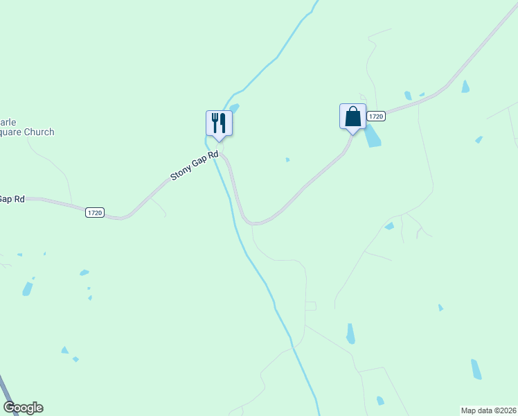 map of restaurants, bars, coffee shops, grocery stores, and more near 42095 Stony Gap Road in Albemarle