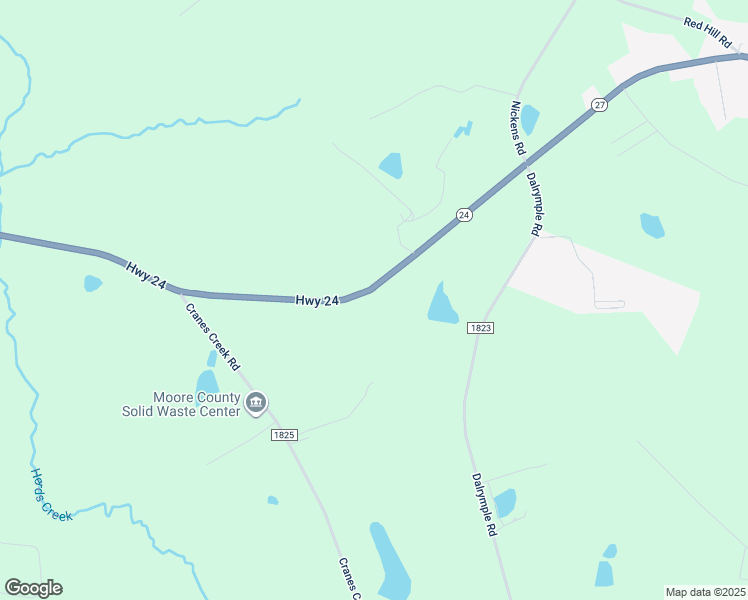 map of restaurants, bars, coffee shops, grocery stores, and more near 3343 North Carolina 27 in Cameron