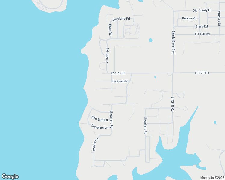 map of restaurants, bars, coffee shops, grocery stores, and more near 117161 South 4205 Road in Eufaula