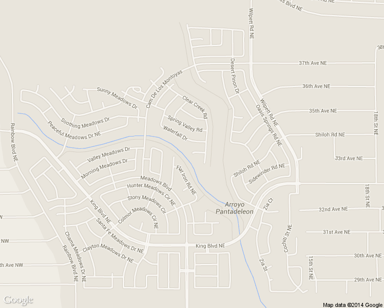 map of restaurants, bars, coffee shops, grocery stores, and more near 1021 Clear Creek Court in Rio Rancho