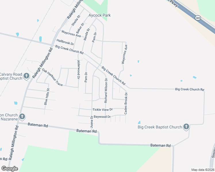 map of restaurants, bars, coffee shops, grocery stores, and more near 7013 Cold Springs Lane in Millington