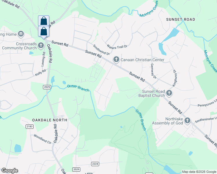 map of restaurants, bars, coffee shops, grocery stores, and more near 6114 Sid Crane Drive in Charlotte