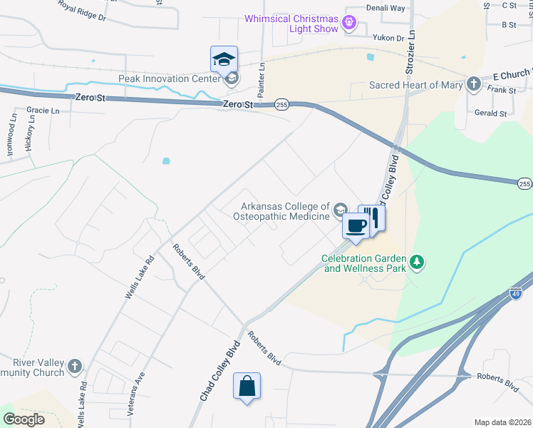 map of restaurants, bars, coffee shops, grocery stores, and more near 6703 MARIBETTE RD in Barling