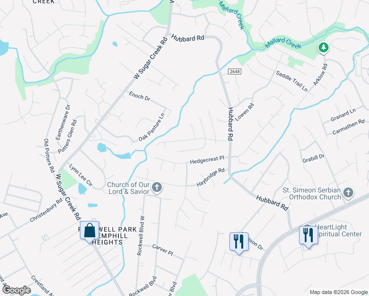 map of restaurants, bars, coffee shops, grocery stores, and more near 3433 Betterton Lane in Charlotte