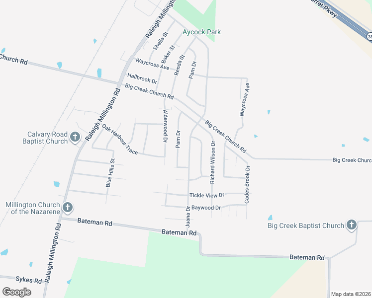 map of restaurants, bars, coffee shops, grocery stores, and more near 7015 Juana Drive in Millington