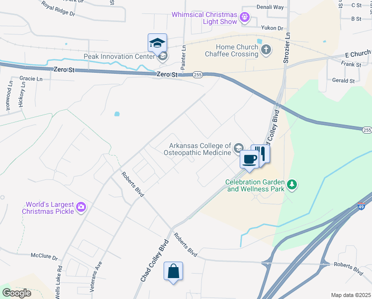 map of restaurants, bars, coffee shops, grocery stores, and more near 6703 MARIBETTE RD in Barling