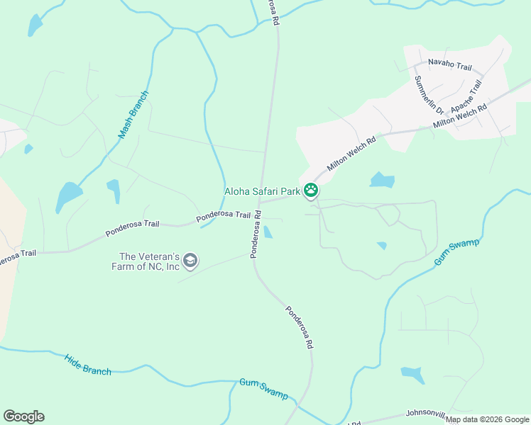 map of restaurants, bars, coffee shops, grocery stores, and more near 2680 Ponderosa Road in Cameron