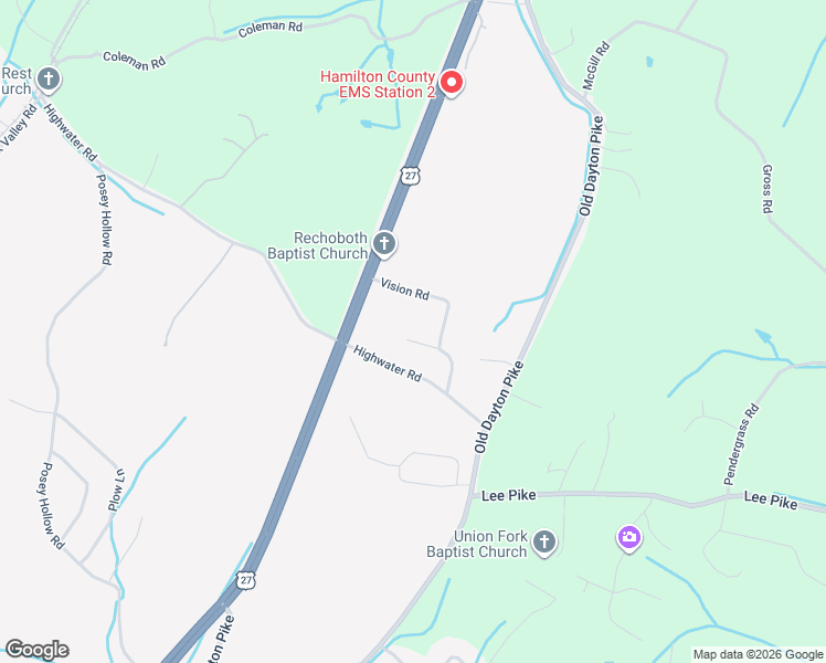 map of restaurants, bars, coffee shops, grocery stores, and more near 191 Baptist View Dr in Soddy-Daisy