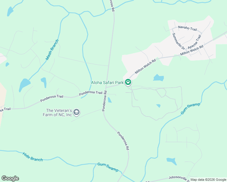 map of restaurants, bars, coffee shops, grocery stores, and more near 2680 Ponderosa Road in Cameron