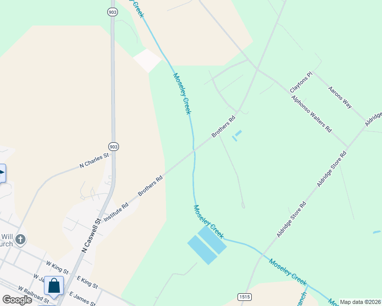 map of restaurants, bars, coffee shops, grocery stores, and more near State Road 1514 in La Grange