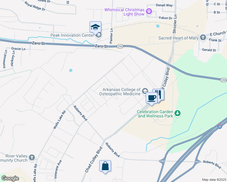 map of restaurants, bars, coffee shops, grocery stores, and more near 6703 MARIBETTE RD in Barling