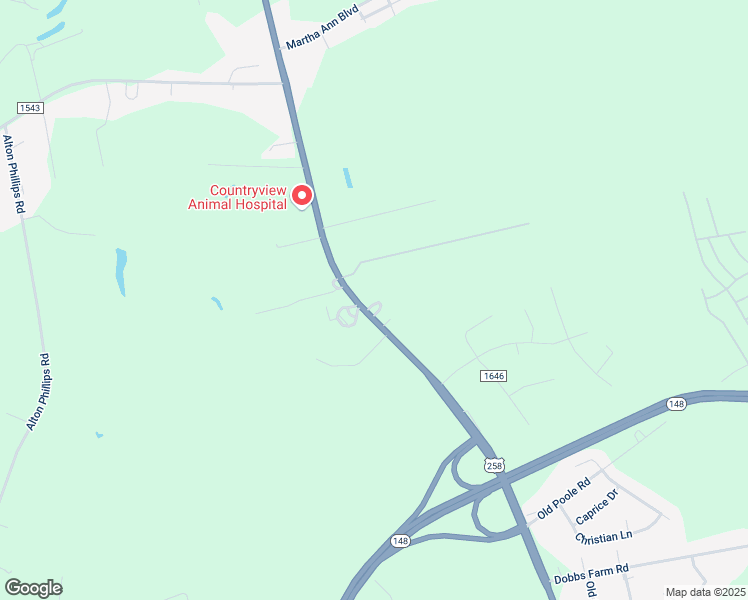 map of restaurants, bars, coffee shops, grocery stores, and more near 1930 Tyrell Drive in Kinston