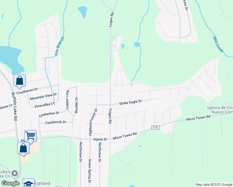map of restaurants, bars, coffee shops, grocery stores, and more near 1205 Tingen Road in Broadway