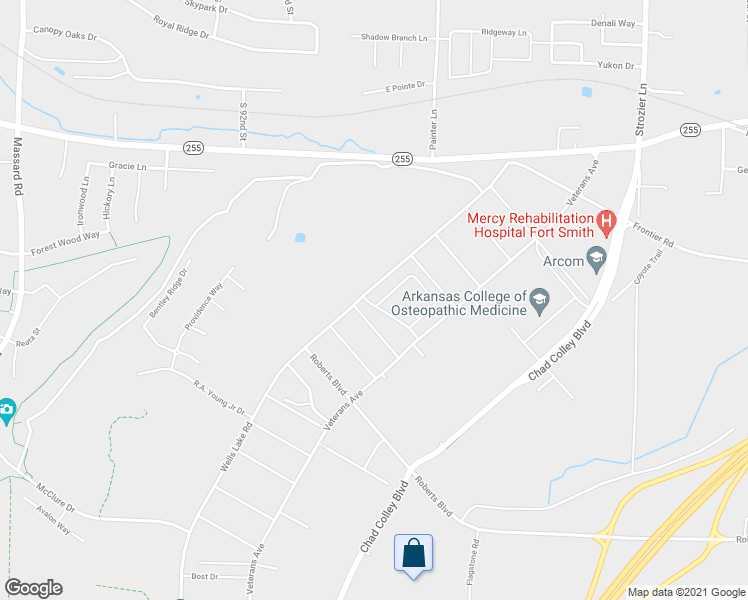 map of restaurants, bars, coffee shops, grocery stores, and more near 9714 HAVEN BLVD in Barling