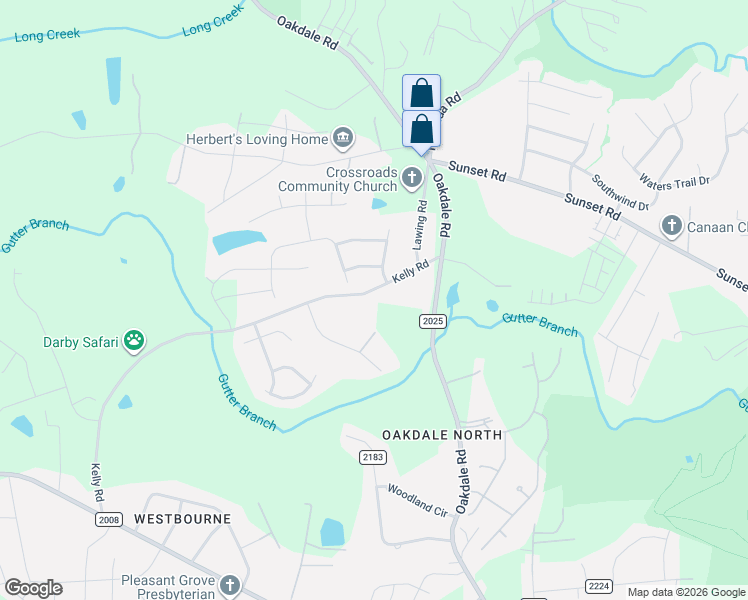 map of restaurants, bars, coffee shops, grocery stores, and more near 3514 Kelly Road in Charlotte