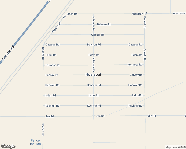 map of restaurants, bars, coffee shops, grocery stores, and more near in Hualapai
