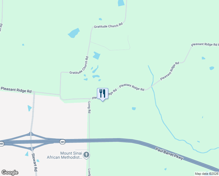 map of restaurants, bars, coffee shops, grocery stores, and more near 10370 Pleasant Ridge Road in Arlington