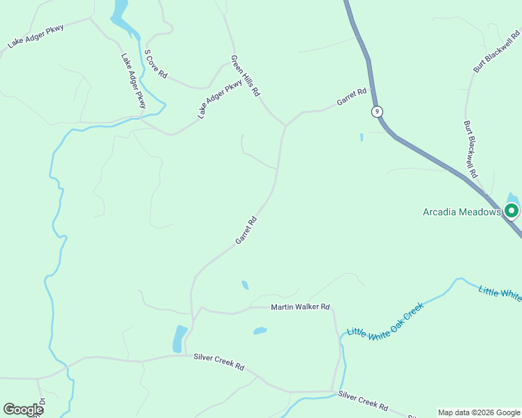 map of restaurants, bars, coffee shops, grocery stores, and more near 590 Garret Road in Mill Spring