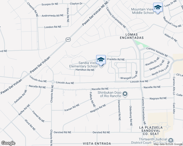 map of restaurants, bars, coffee shops, grocery stores, and more near 6703 Curtis Court Northeast in Rio Rancho