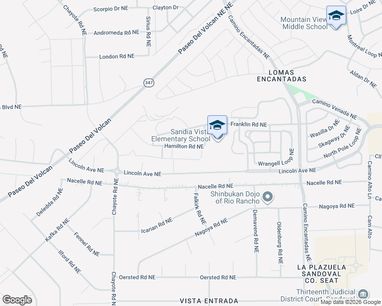 map of restaurants, bars, coffee shops, grocery stores, and more near 6703 Curtis Court Northeast in Rio Rancho