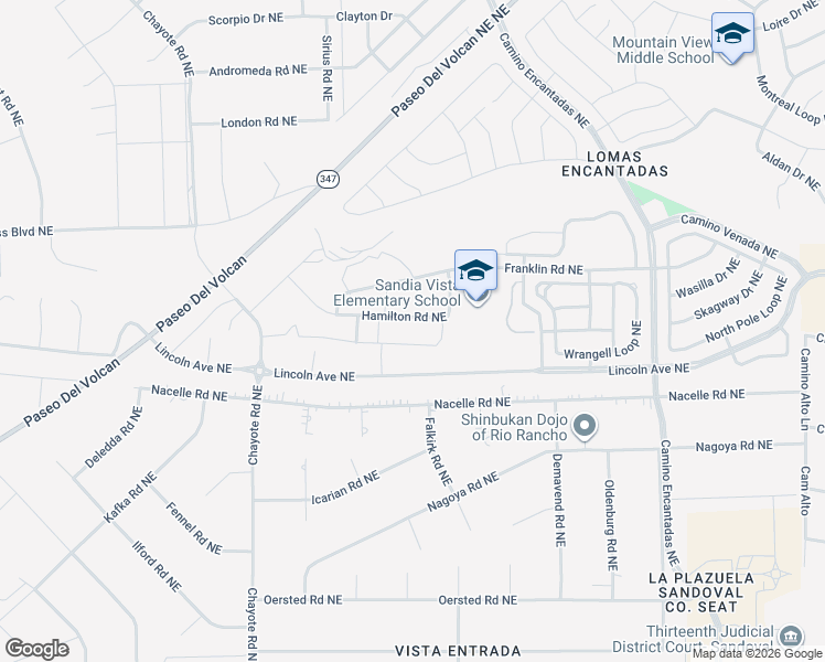 map of restaurants, bars, coffee shops, grocery stores, and more near 6703 Curtis Court Northeast in Rio Rancho
