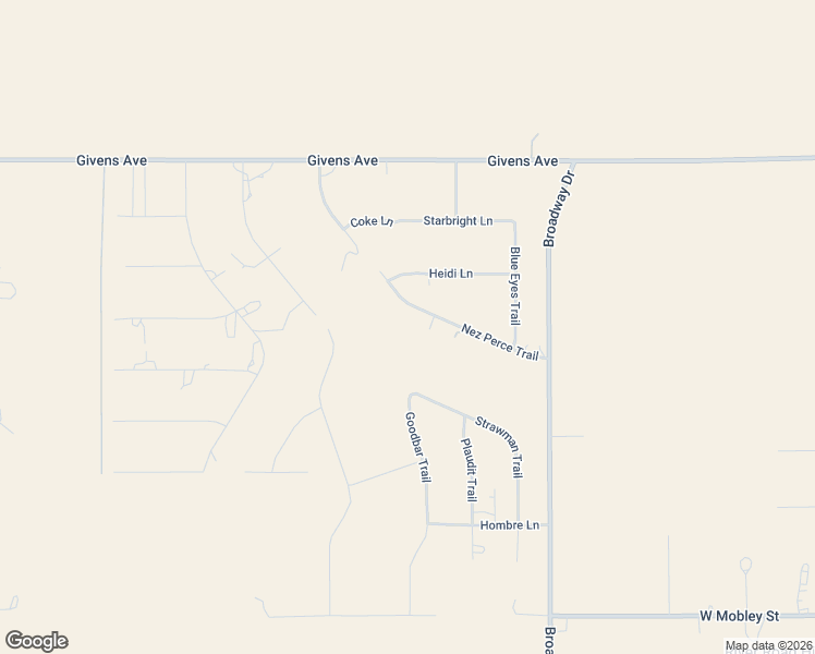 map of restaurants, bars, coffee shops, grocery stores, and more near 1415 Nez Perce Trail in Amarillo