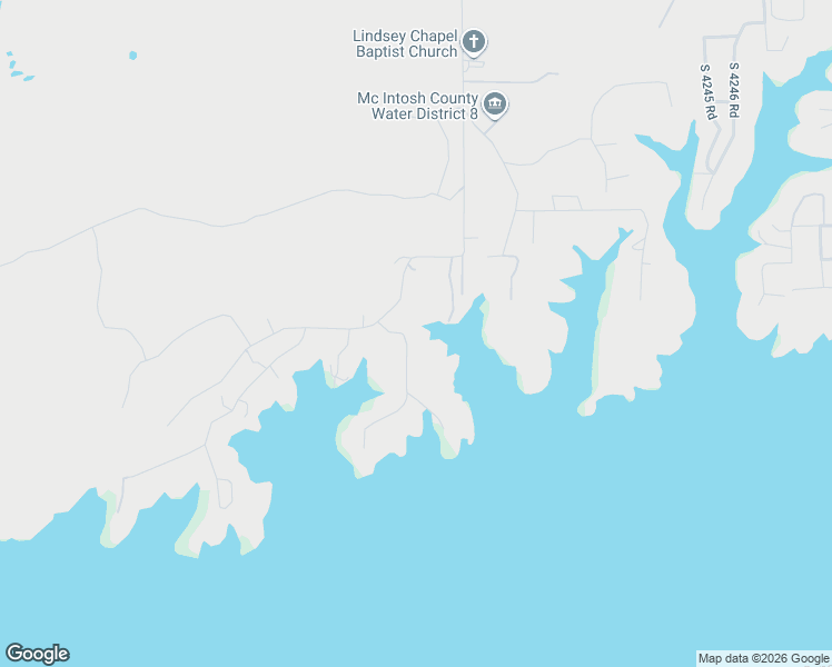 map of restaurants, bars, coffee shops, grocery stores, and more near 423904 E1170 Road in Eufaula