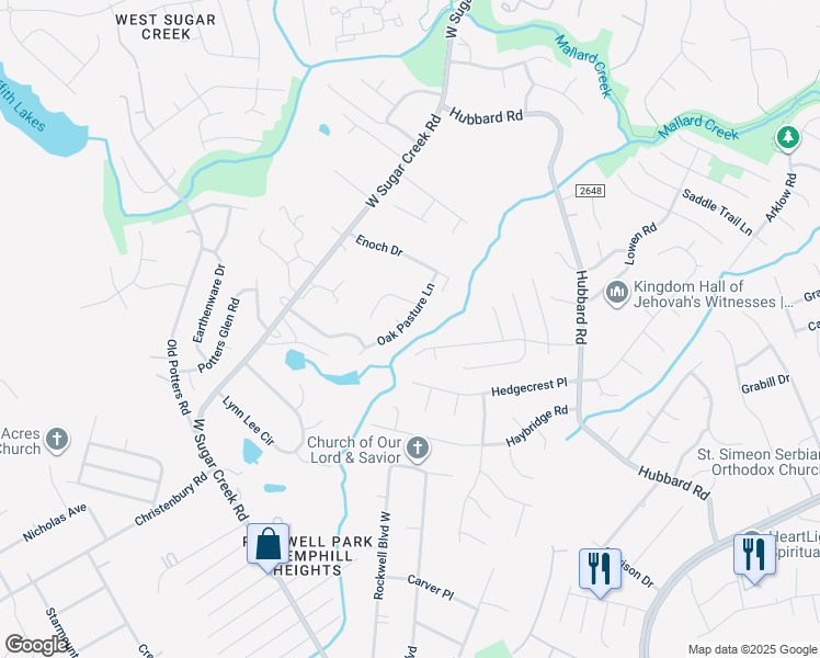 map of restaurants, bars, coffee shops, grocery stores, and more near in Charlotte