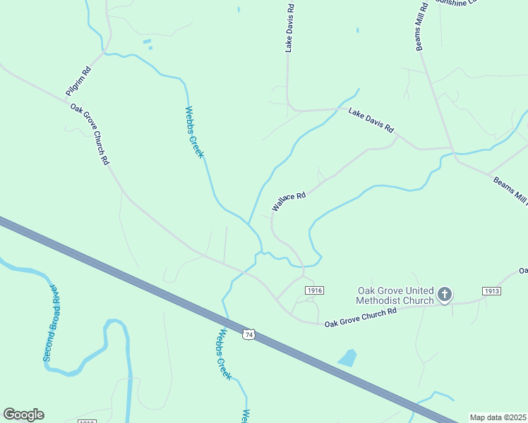 map of restaurants, bars, coffee shops, grocery stores, and more near 384 Wallace Road in Ellenboro
