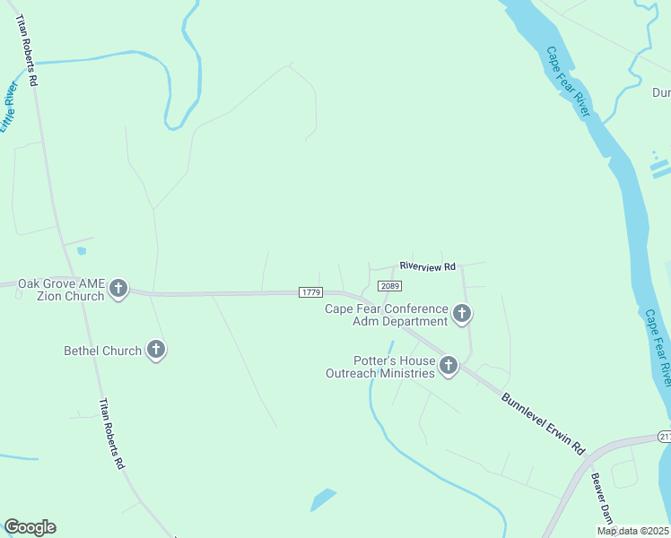 map of restaurants, bars, coffee shops, grocery stores, and more near 65 Canoe Lane in Erwin