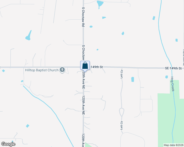map of restaurants, bars, coffee shops, grocery stores, and more near 12100 East Stella Road in Norman