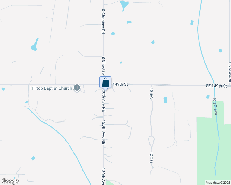 map of restaurants, bars, coffee shops, grocery stores, and more near 12100 East Stella Road in Norman