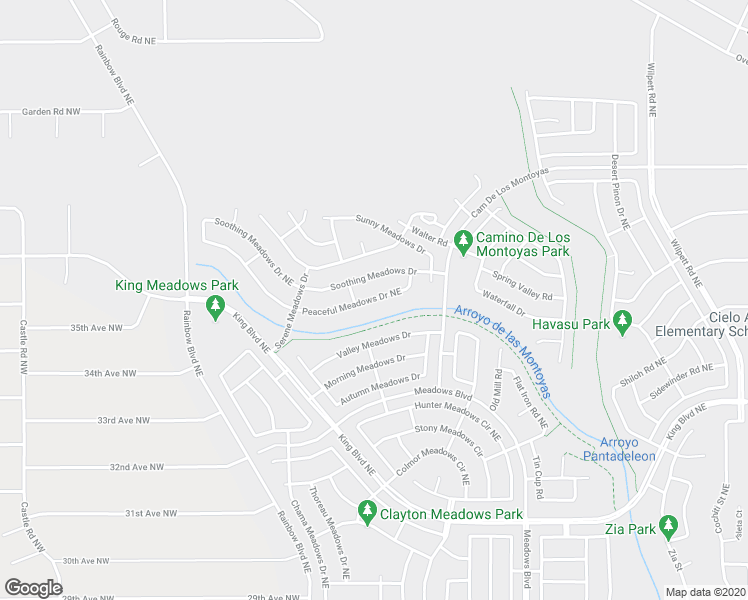 map of restaurants, bars, coffee shops, grocery stores, and more near 698 Peaceful Meadows Drive Northeast in Rio Rancho